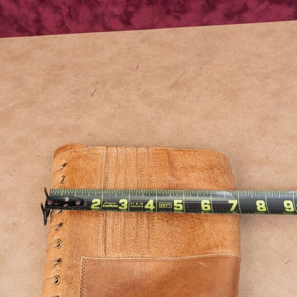 Miz Mooz Women Solis Retro Vintage Victorian Cognac Leather Heel Boots sz 8.5 - Picture 7 of 10